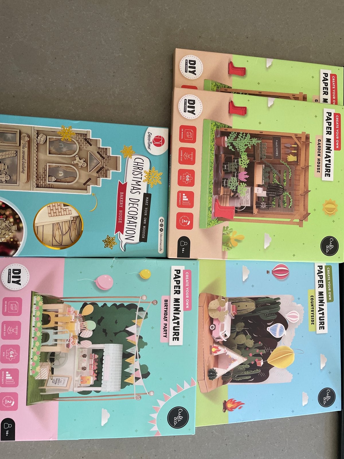 DIY Knutselsets: Paper Miniatures & Kerstdecoratie, Nieuw, Meerkleurig, Educatief, Overige merken