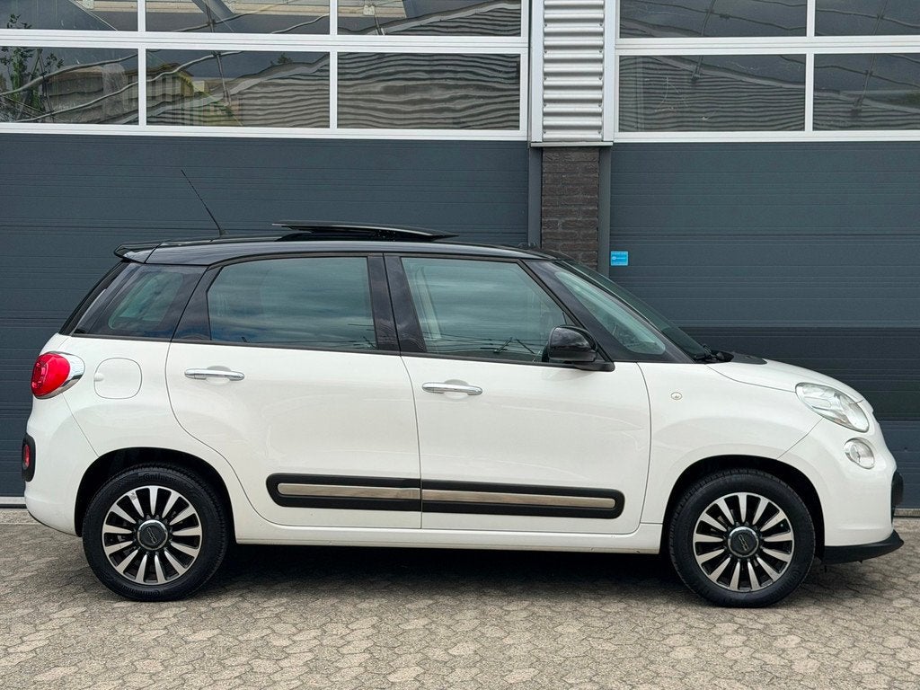 Fiat 500 L 0.9 TwinAir Lounge PANO NAVI AIRCO CRUISE, Auto's, Fiat, Stof, Gebruikt, Euro 6, Wit