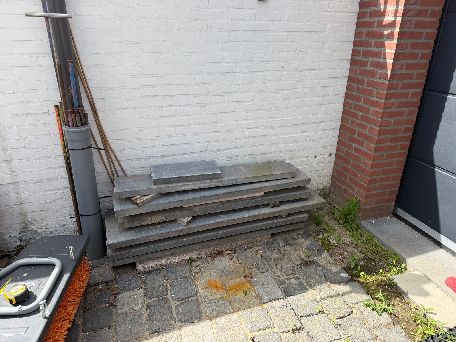Belgisch blauwsteen te koop, Ophalen, Gebruikt