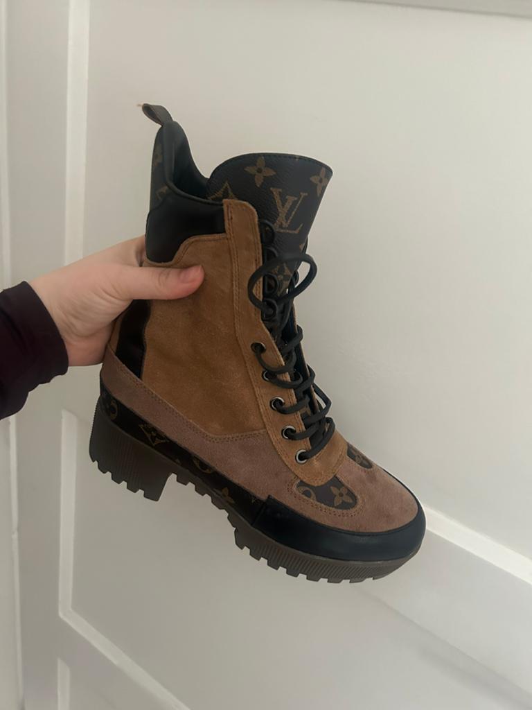 Louis vuitton boots, Ophalen of Verzenden, Zo goed als nieuw, Zwart