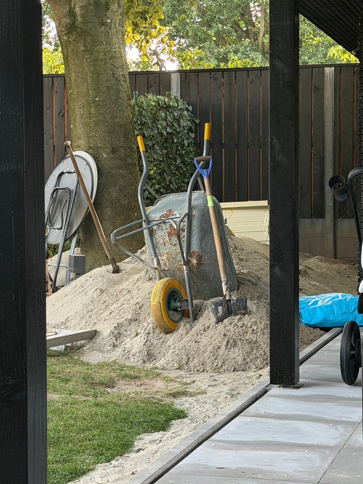 Zand gratis op te halen +/- 3m3, Tuin en Terras, Ophalen, Ophoogzand