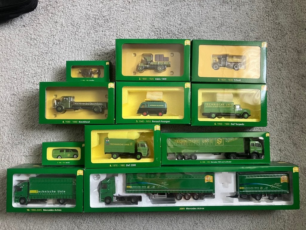 Lion Toys 125 jaar Technische Unie modelauto's, Hobby en Vrije tijd, Modelauto's | 1:50, Ophalen of Verzenden, Nieuw, Bus of Vrachtwagen