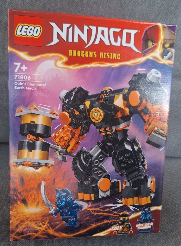 LEGO 71806 Ninjago: Cole's elementaire aardemecha, Kinderen en Baby's, Speelgoed | Duplo en Lego, Lego, Nieuw, Ophalen of Verzenden