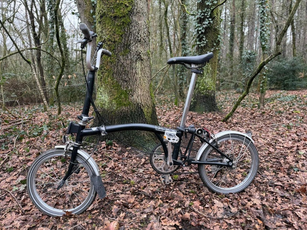 Brompton vouwfiets met telescopisch zadelpen, Fietsen en Brommers, Fietsen | Vouwfietsen, Ophalen, 16 tot 18 inch, Brompton, Versnellingen