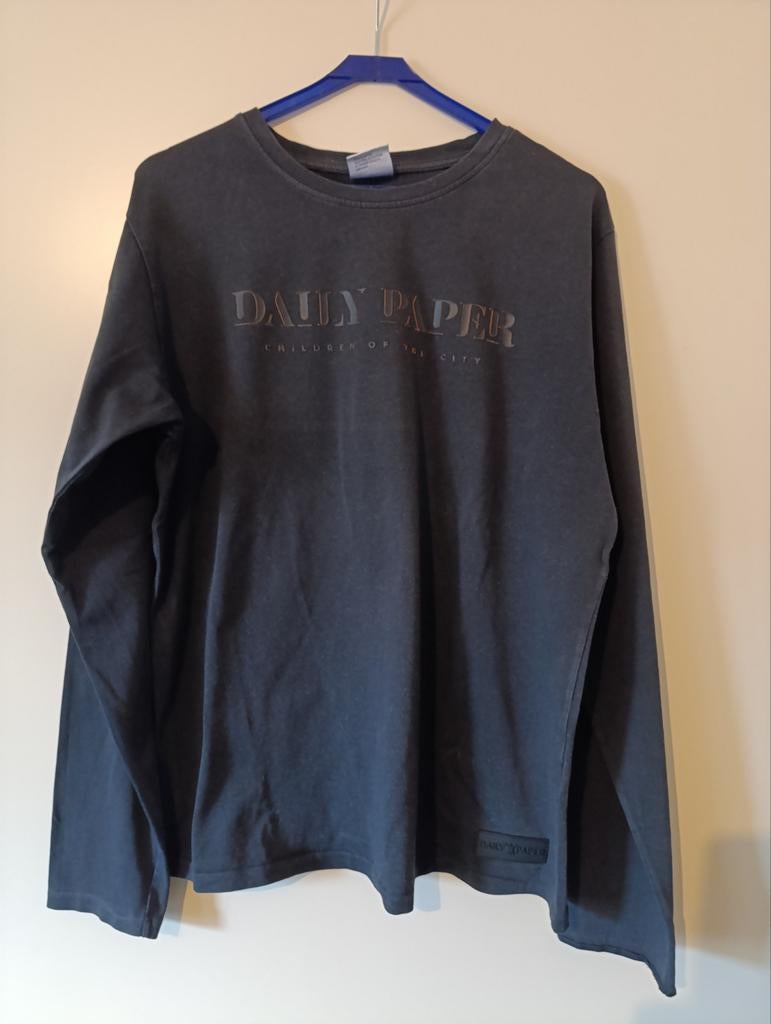 Daily Paper sweater shirt zwart maat M maat L, Maat 48/50 (M), Zwart, Ophalen of Verzenden, Zo goed als nieuw