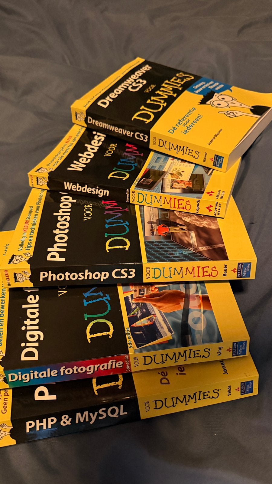 5 Voor Dummies boeken (Photoshop CS3, Webdesign, PHP & MySQL, Ophalen of Verzenden, Zo goed als nieuw