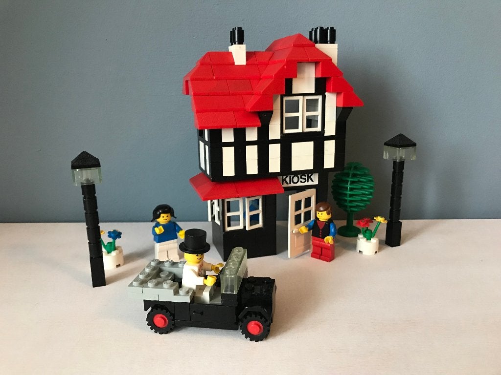 Legoland 1592 Dorp met kasteel (NL versie, 1983), Compleet, Lego, Ophalen of Verzenden, Zo goed als nieuw