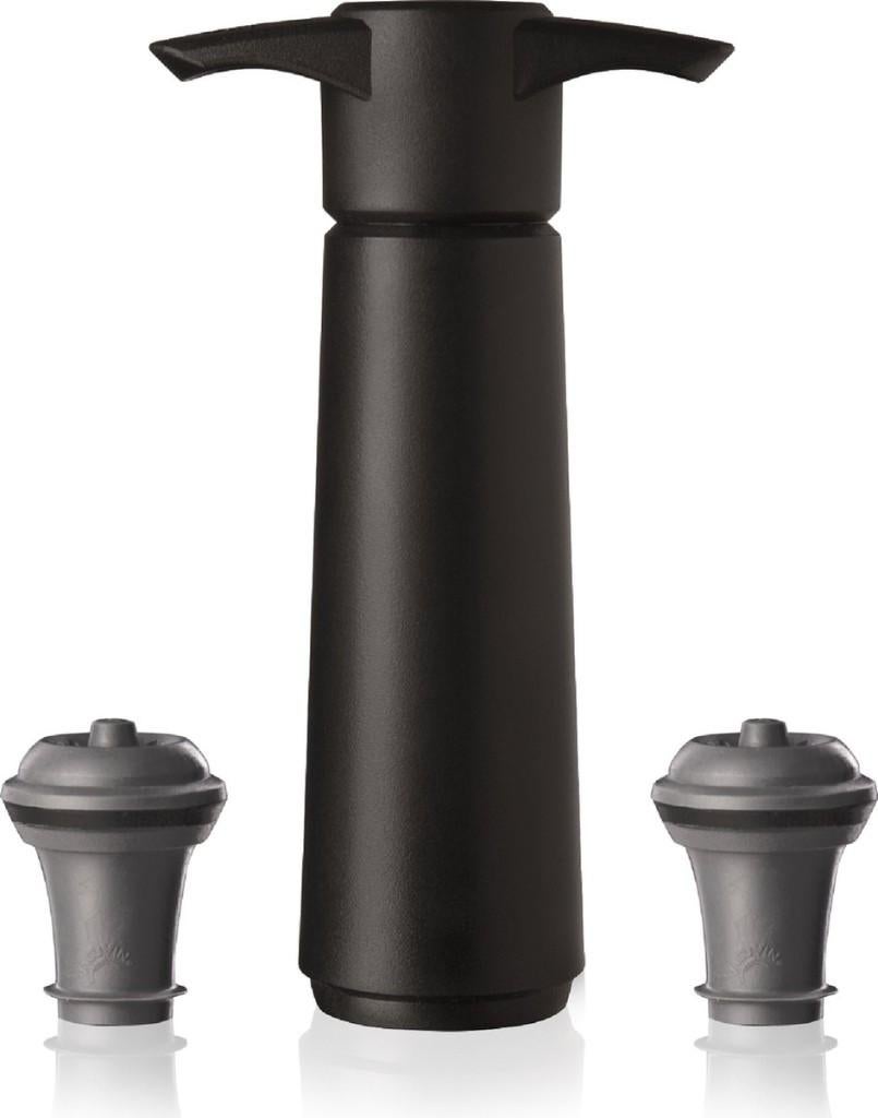 Nieuw | Wine Saver, Vacuüm Wijnpomp + 2 Wine Stoppers, Ophalen, Nieuw, Zwart, Kunststof