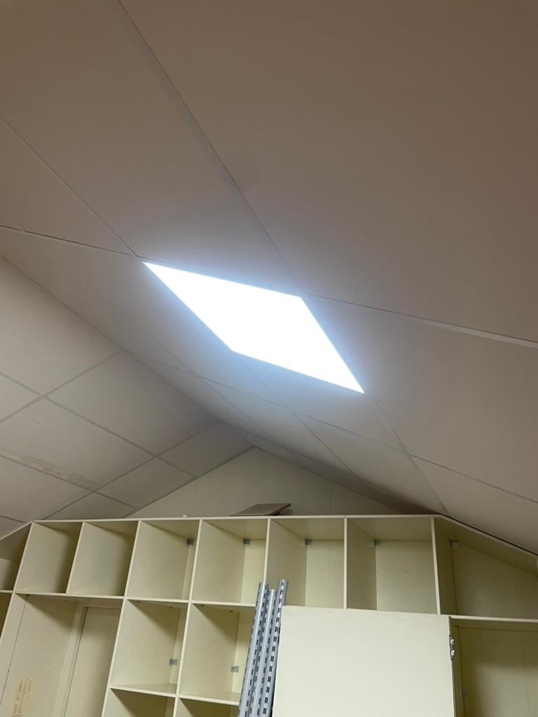 14 dimbare LED lichtbakken voir systeemplafond 60x60 cm, Doe-het-zelf en Verbouw, Bouwverlichting, Ophalen, Zo goed als nieuw
