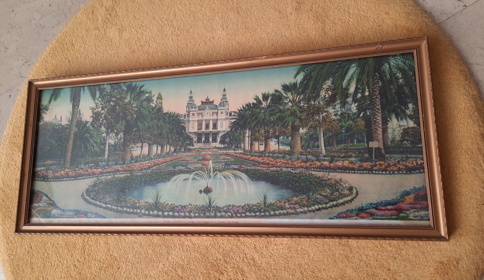 Casino Monte Carlo 1930 cote d'azur prent in lijst, Ophalen
