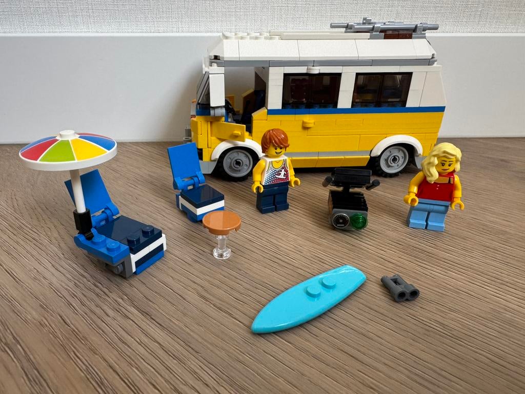 100% compleet Lego Creator 31079 Sunshine Surfer Van, Kinderen en Baby's, Speelgoed | Duplo en Lego, Zo goed als nieuw, Lego, Complete set