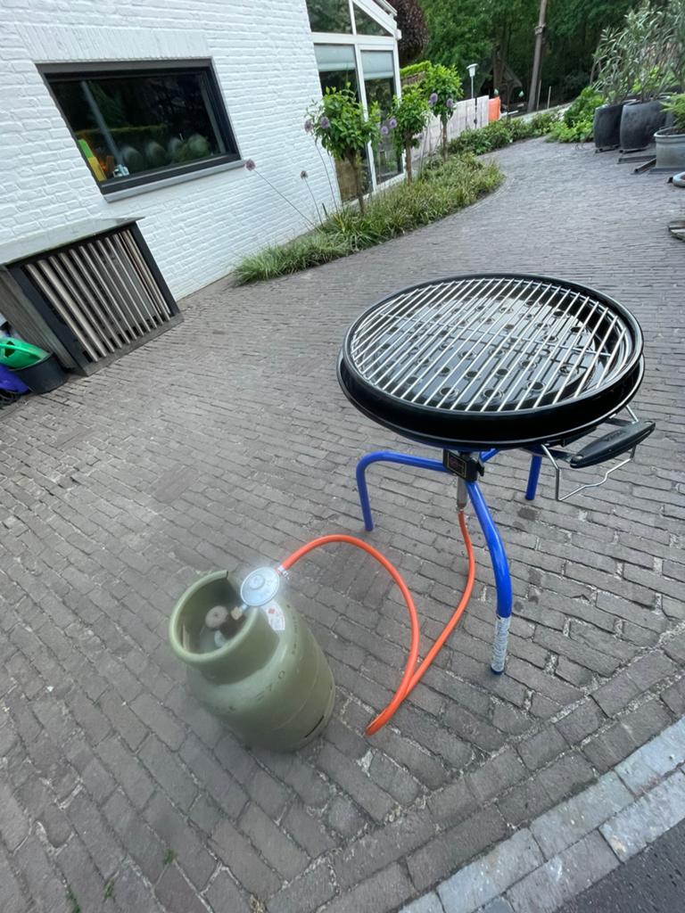 Skottelbraai, Tuin en Terras, Gasbarbecues, Ophalen of Verzenden, Gebruikt