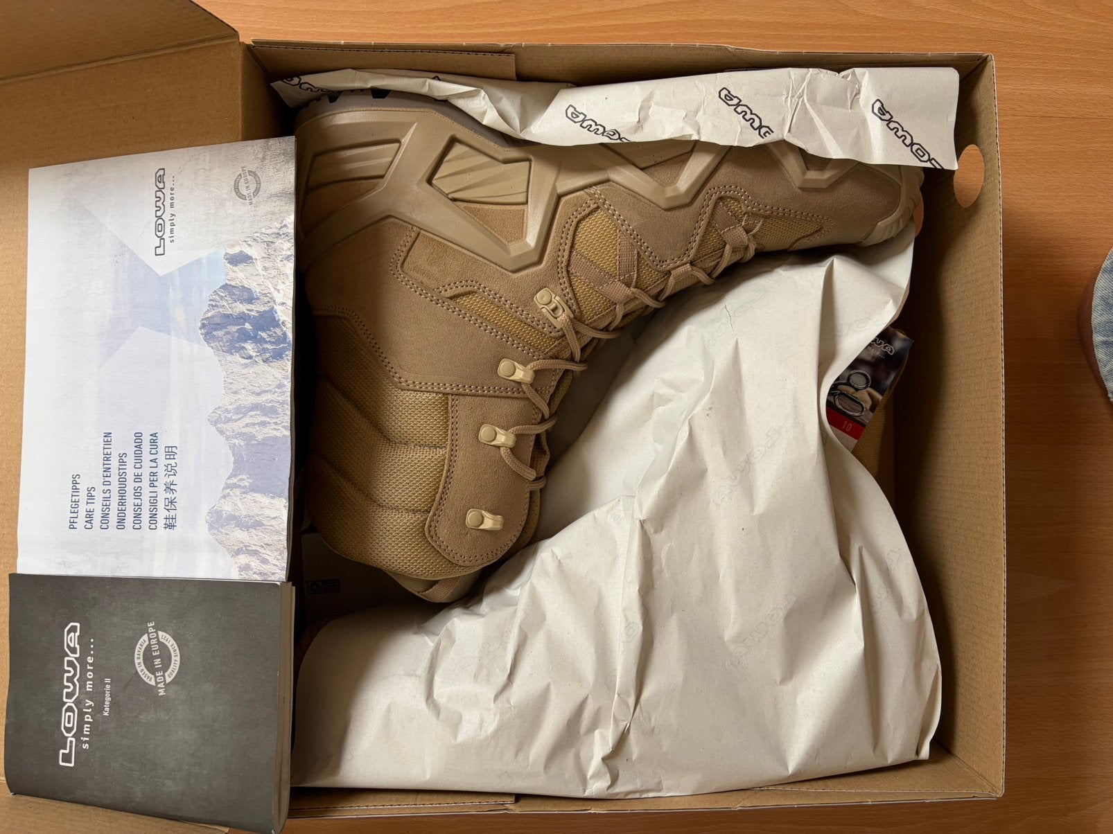 🔥 LOWA ZEPHYR GTX MK 2 HI DESERT -  47 EUR - SPLINTERNIEUW, Ophalen, Nieuw, Schoenen