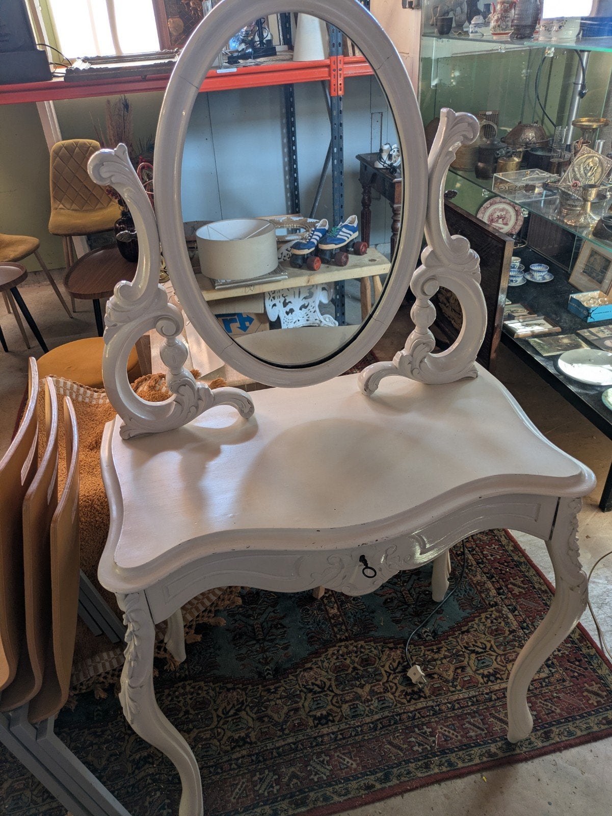 brocante kaptafel, Ophalen, Gebruikt, 50 tot 100 cm, Minder dan 100 cm