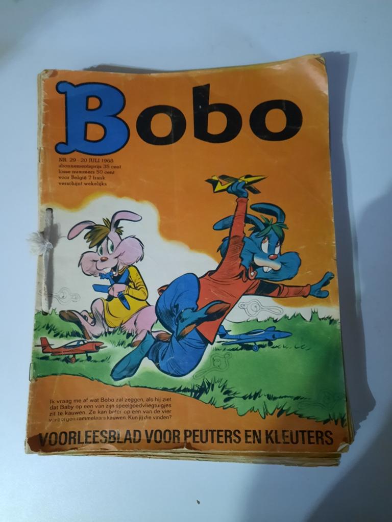 Bobo stripboeken reeks 29-52 uit 1968 - Vintage collectie, Meerdere stripboeken, Ophalen of Verzenden, Gelezen