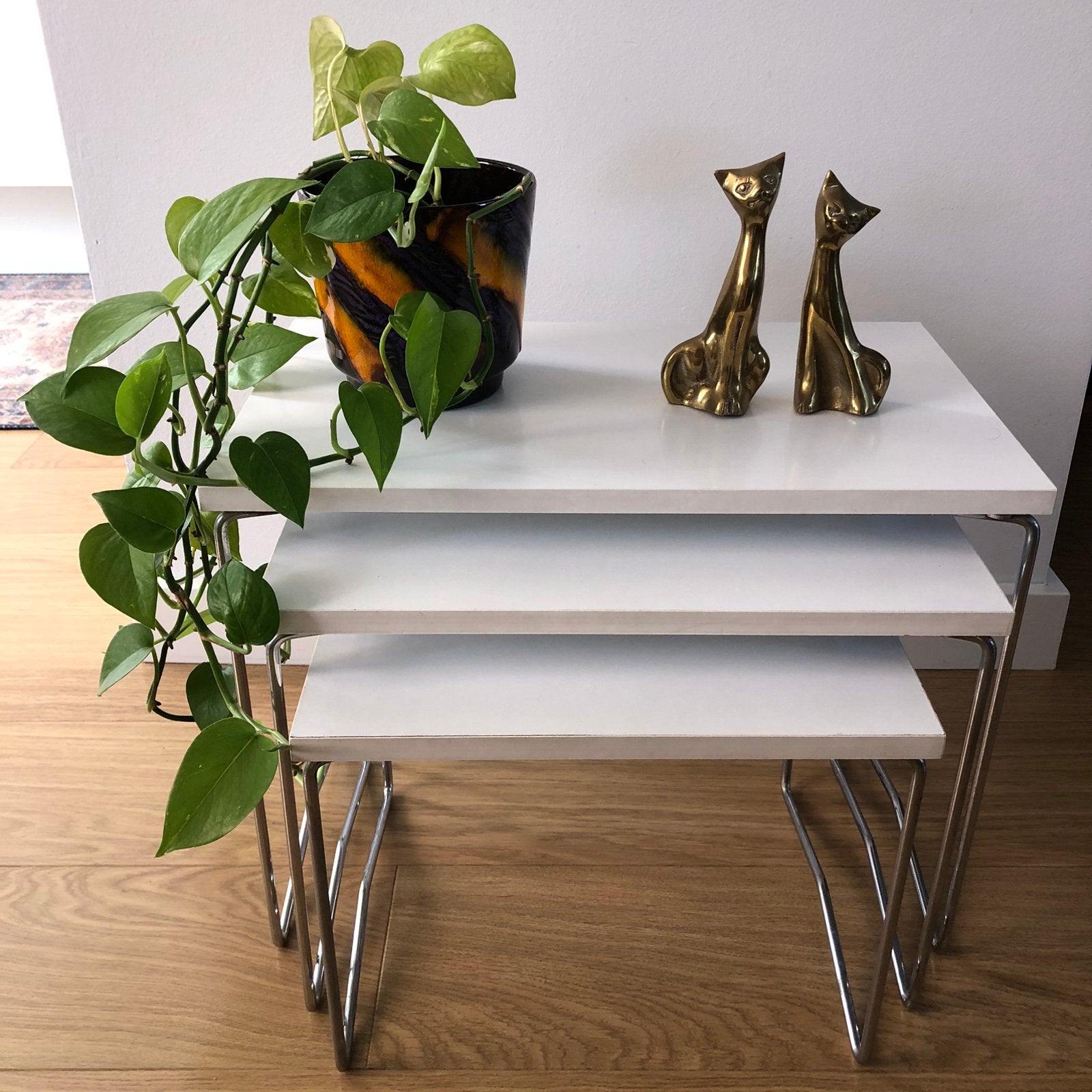 Vintage Brabantia mimiset, bijzettafels |  jaren 70, Ophalen of Verzenden, Zo goed als nieuw, Poppenhuis
