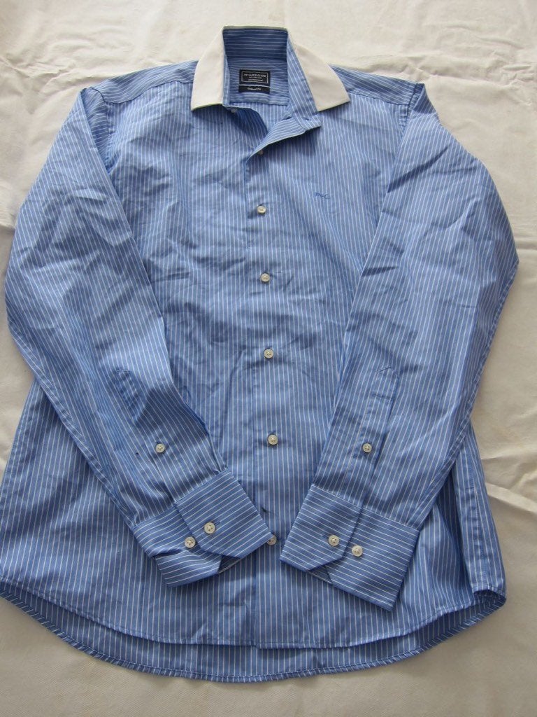 Mcgregor blouse overhemd 40 blauw, Zo goed als nieuw, Schipluidenlaan 20 5035KJ Tilburg, Merkfreak, McGregor