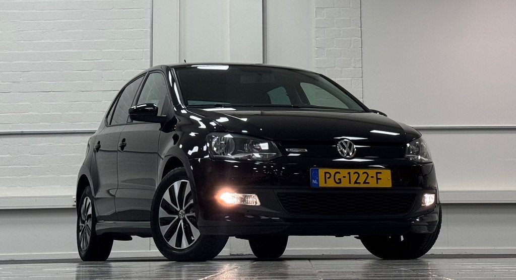 Volkswagen Polo 1.0 BlueMotion Edition 2e Eigenaar 100% Onde, Voorwielaandrijving, Stof, 95 pk, Zwart