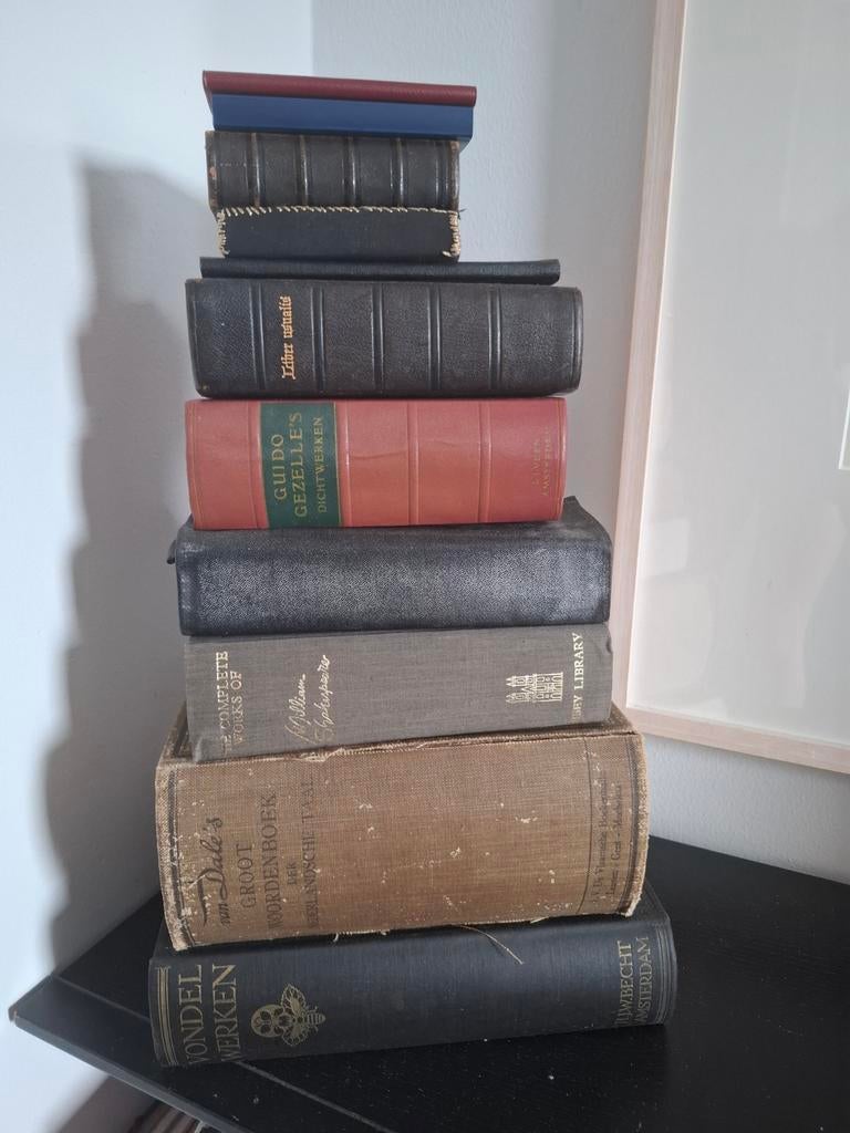 Collectie oude boeken: Vondel, Gezelle, Shakespeare & meer, Ophalen, Gelezen, Verschillende auteurs (o.a. Vondel, Gezelle, Shakespeare)