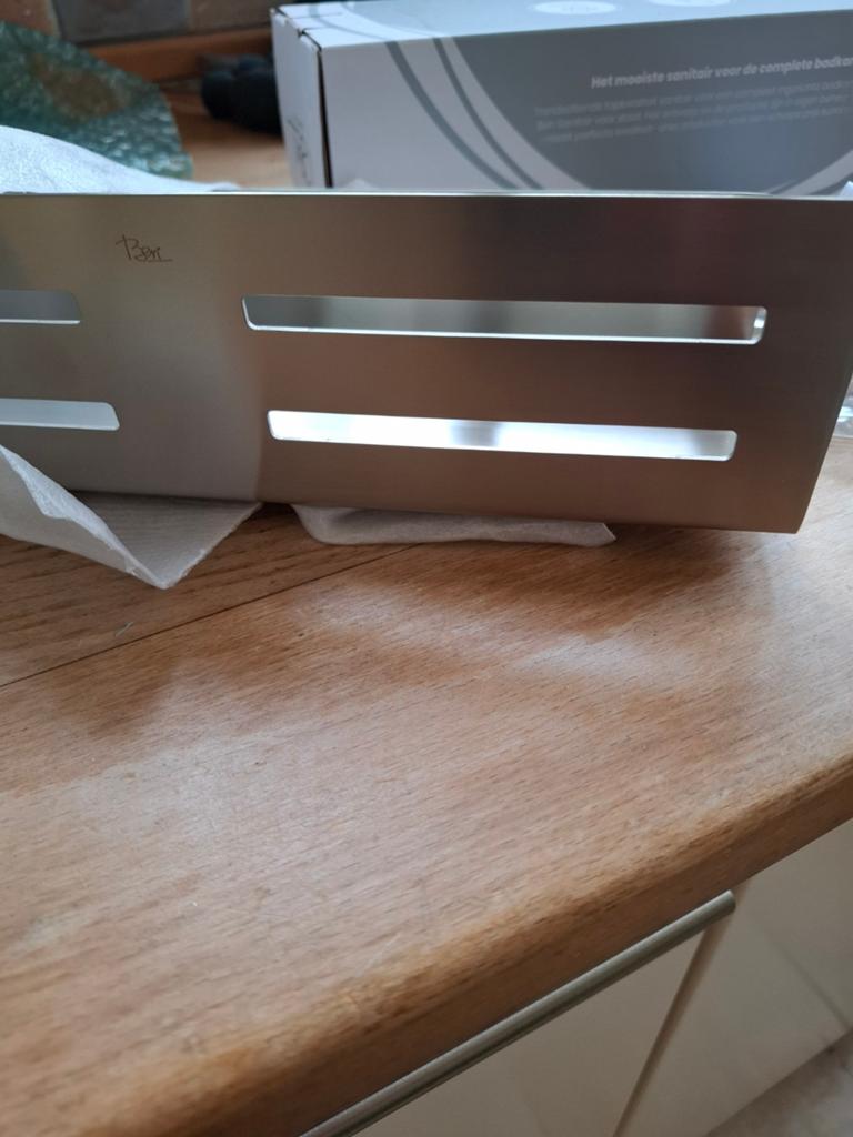 2 x nieuw Ben Kurv douche planchet 30cm geborsteld nikkel, Doe-het-zelf en Verbouw, Sanitair, Ophalen of Verzenden, Nieuw, Douche