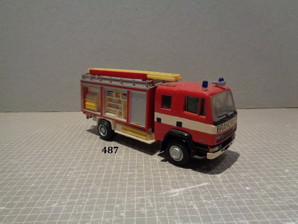 lion daf 55 brandweer code 3, Ophalen of Verzenden, Zo goed als nieuw, Bus of Vrachtwagen, Lion Toys