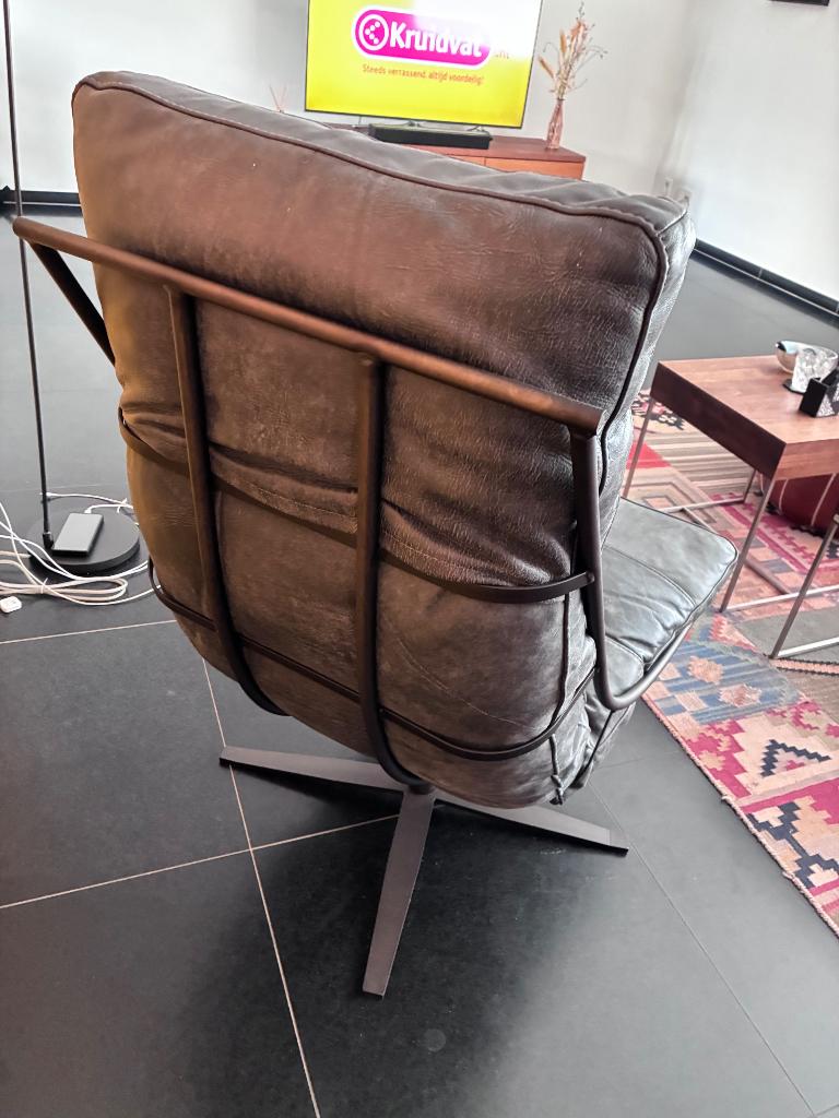 Shabbies Amsterdam Fauteuil Brutus. Het Anker., Ophalen, Zo goed als nieuw, 50 tot 75 cm, Leer