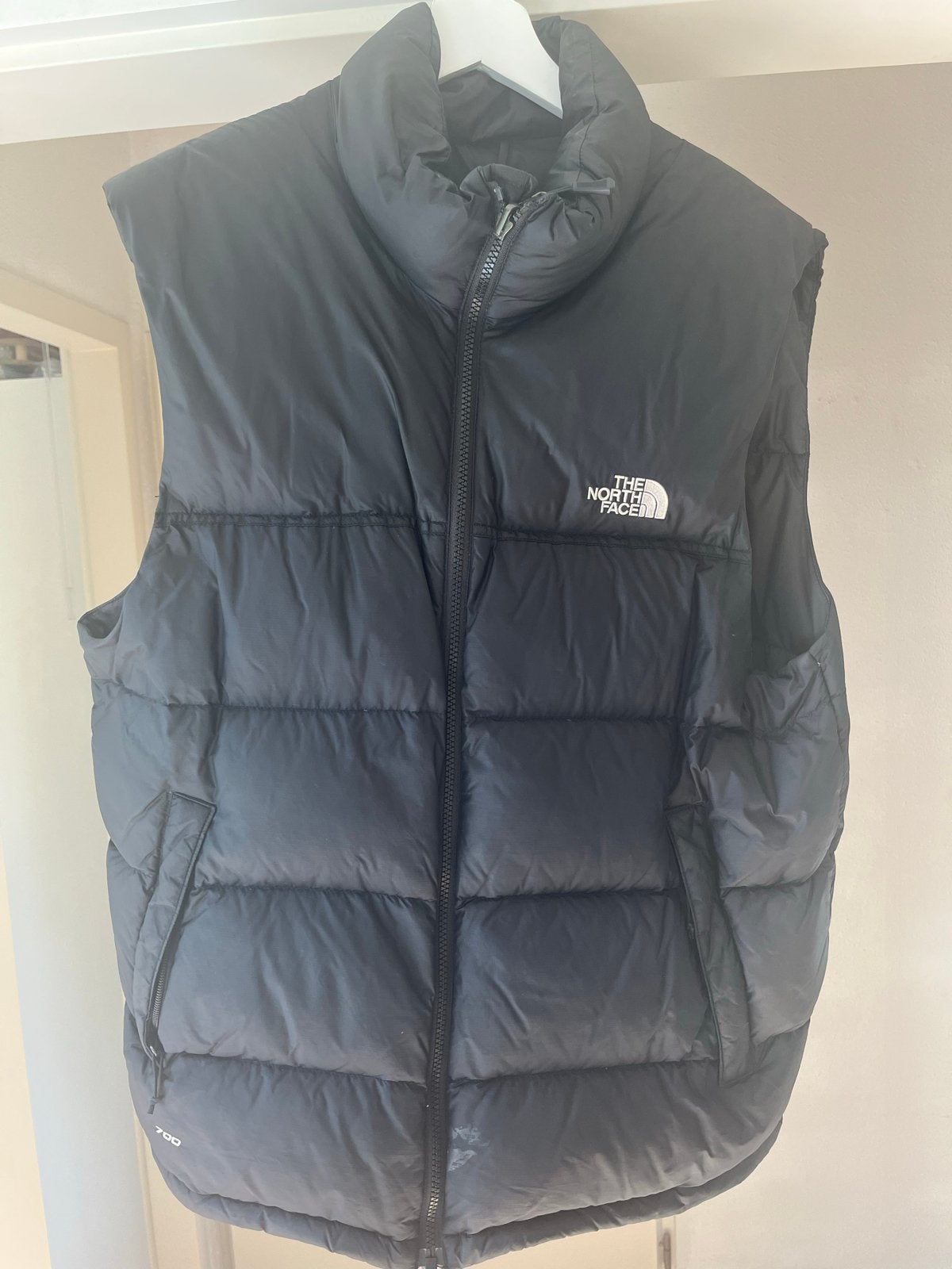 The North Face Nuptse Bodywarmer Zwart Maat L, Kleding | Heren, Bodywarmers, Ophalen of Verzenden, Gedragen, Maat 52/54 (L), Zwart