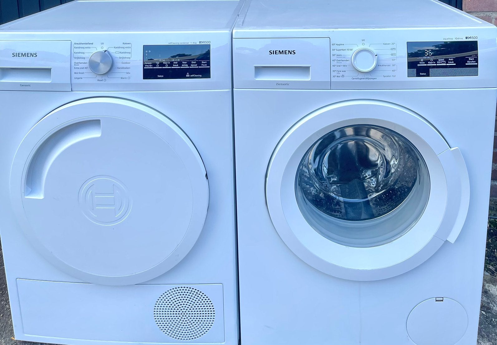 Mooie Siemens Wasmachine IQ500 Warmtepompdroger IQ500 A+++!