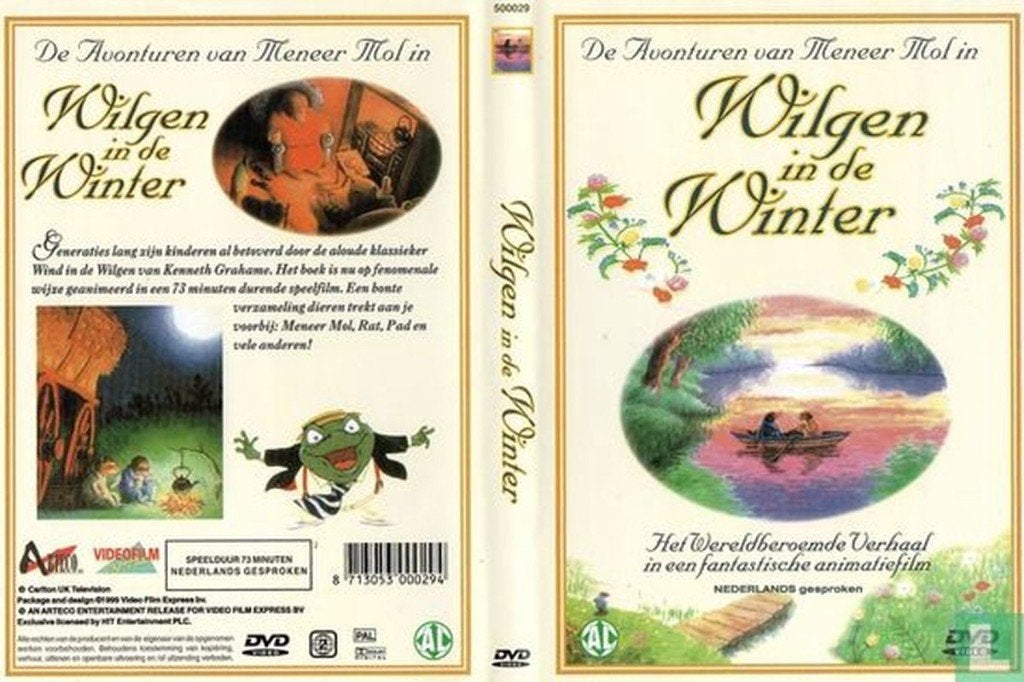 DVD: Wilgen in de winter van Kenneth Grahame, Alle leeftijden, Ophalen of Verzenden, Zo goed als nieuw, Dieren