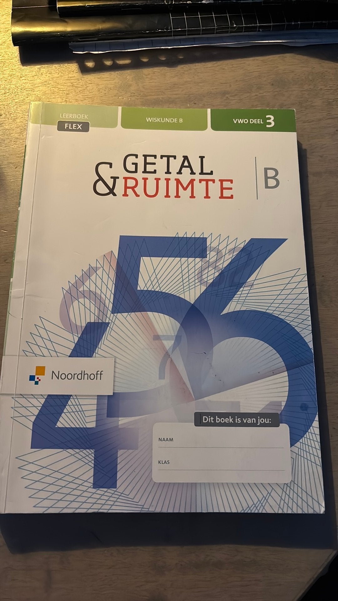 Getal & Ruimte Wiskunde B VWO deel 3 flex boek 12e editie, Boeken, Schoolboeken, Ophalen of Verzenden, Zo goed als nieuw, VWO