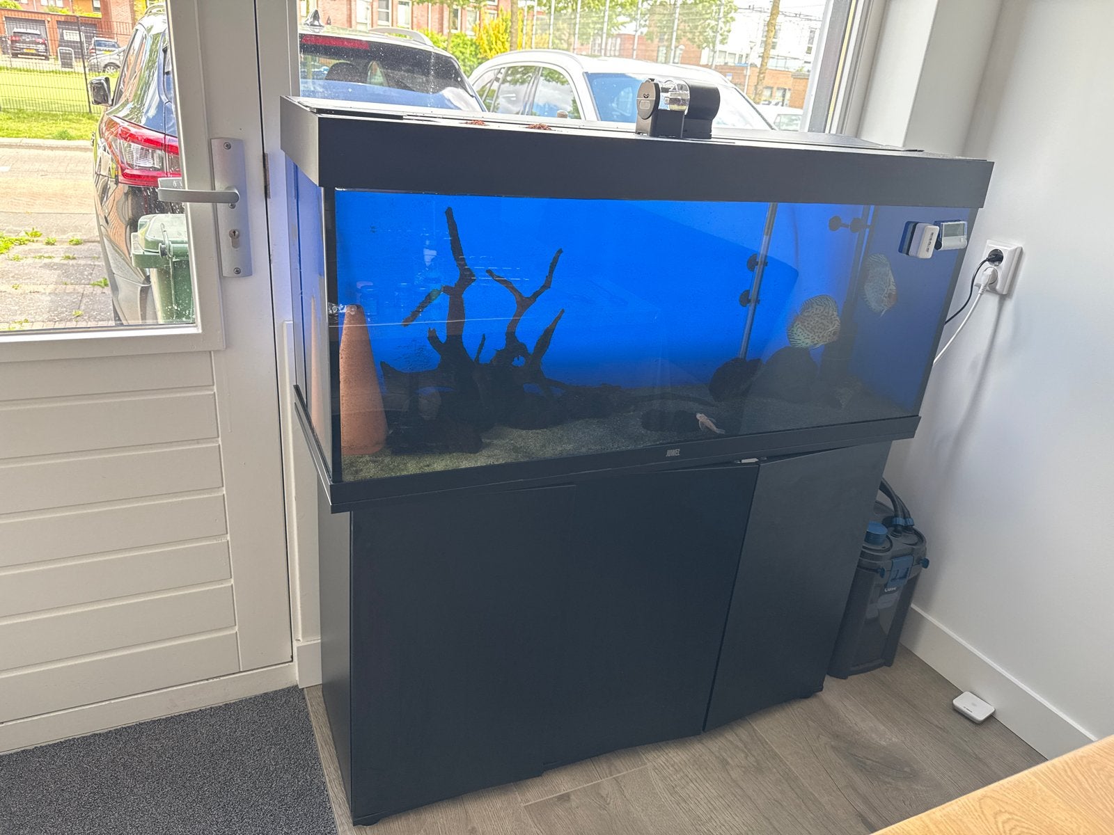 Aqaurium met onderkast, Dieren en Toebehoren, Vissen | Aquaria en Toebehoren, Ophalen, Leeg aquarium