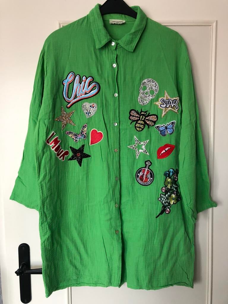 Carla Giannini blouse 1 maat, Ophalen of Verzenden, Zo goed als nieuw
