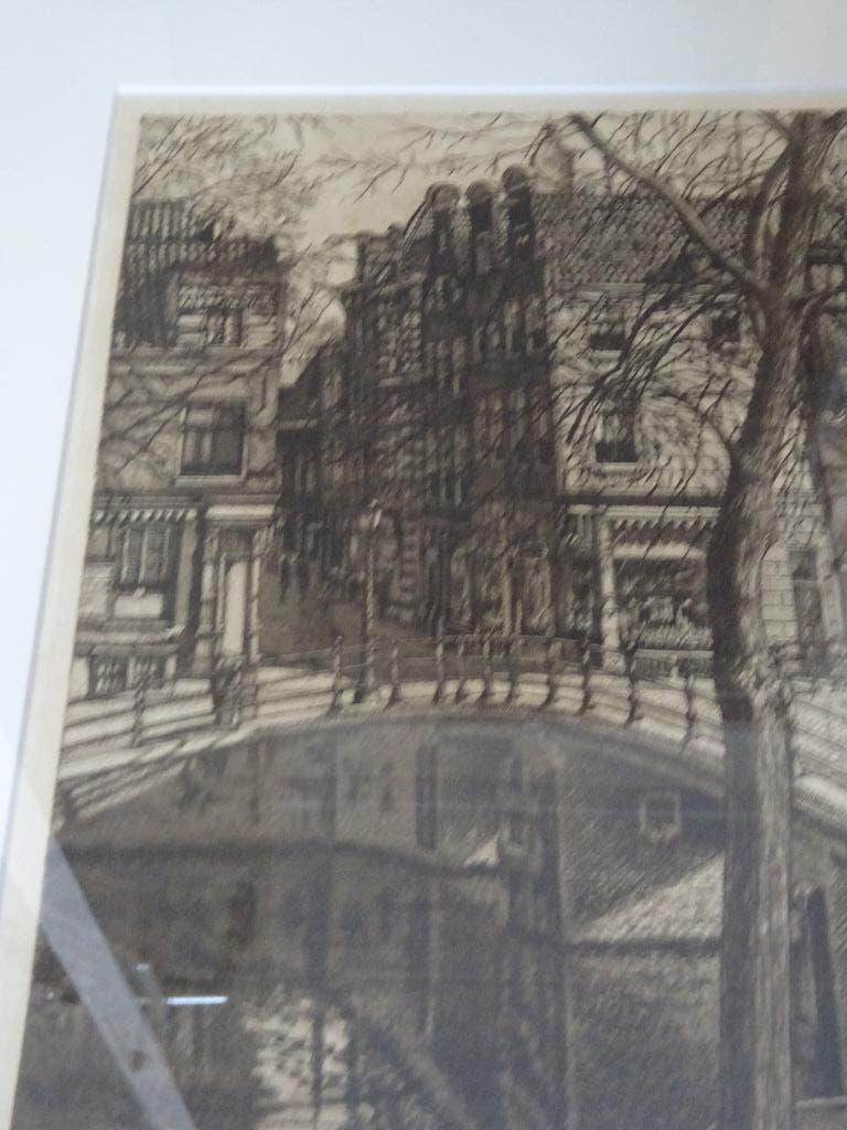 Cornelis Brandenburg - Amsterdam - Herengracht, Antiek en Kunst, Kunst | Etsen en Gravures, 49 cm, Ingelijst, Ets, Stadsgezicht