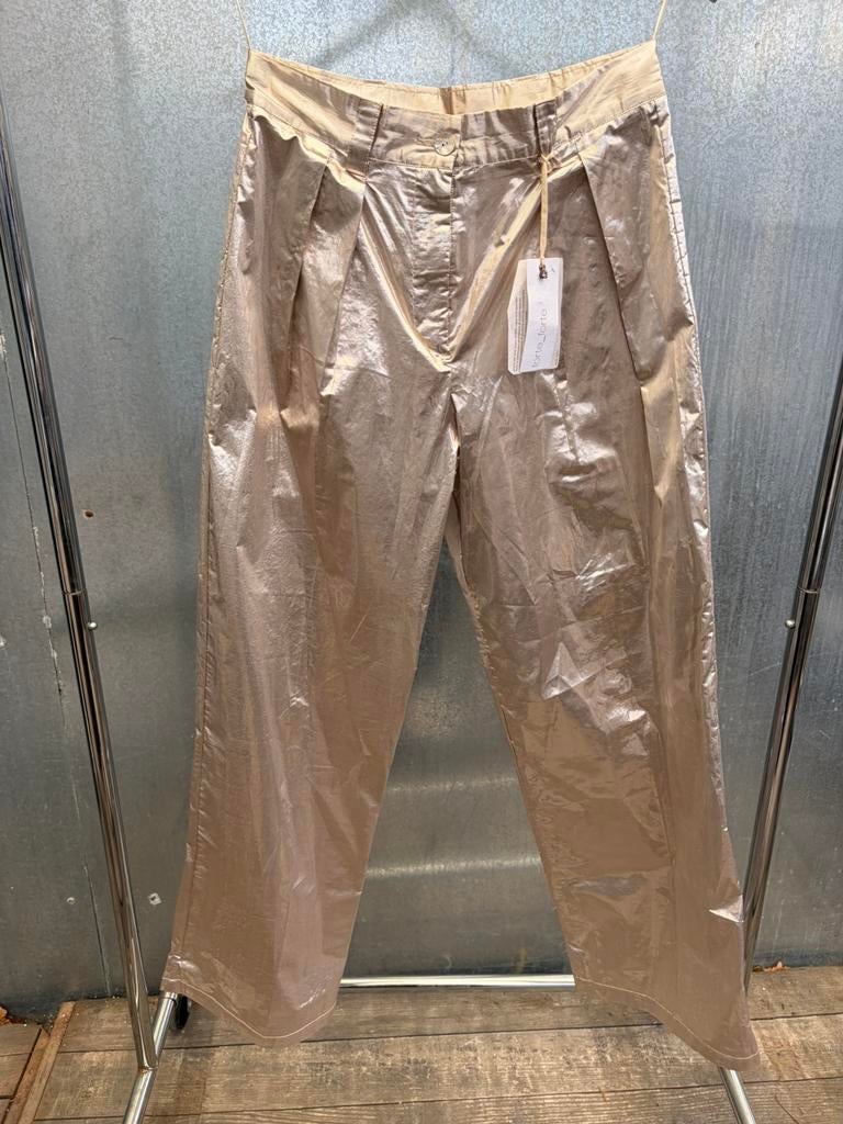 Forte forte pantalon broek 2 zilver €390, Kleding | Dames, Broeken en Pantalons, Maat 38/40 (M), Overige kleuren, Ophalen of Verzenden