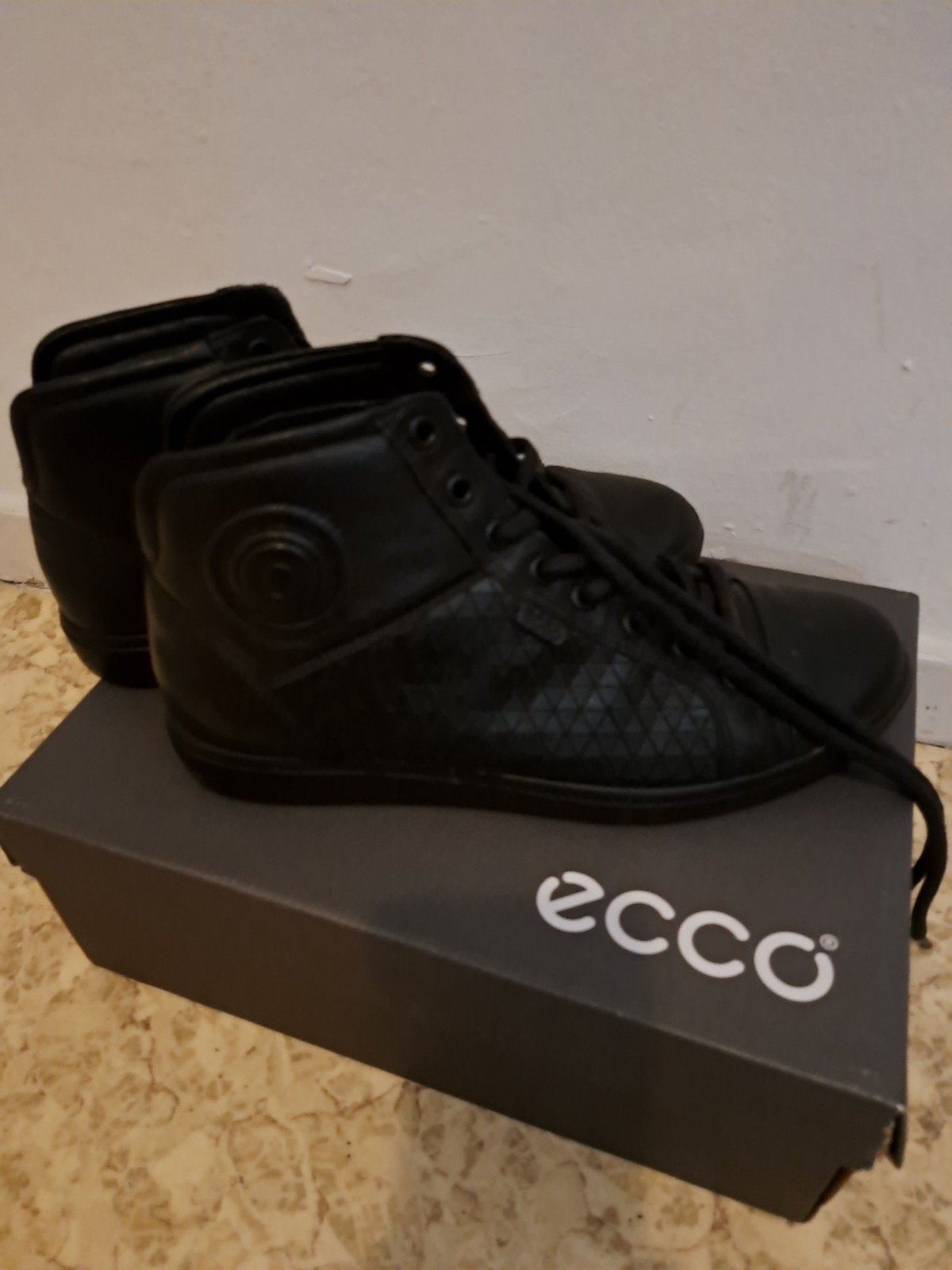 Ecco leren sneakers, Kleding | Dames, Schoenen, Zo goed als nieuw, Sneakers of Gympen, Zwart, Ophalen of Verzenden