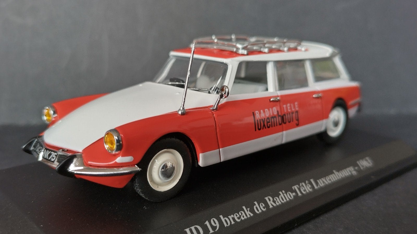 Citroen id Break Radio Tele Luxemburg. 1963 1:43 Norev Pol, Auto, ., Nieuw, Norev