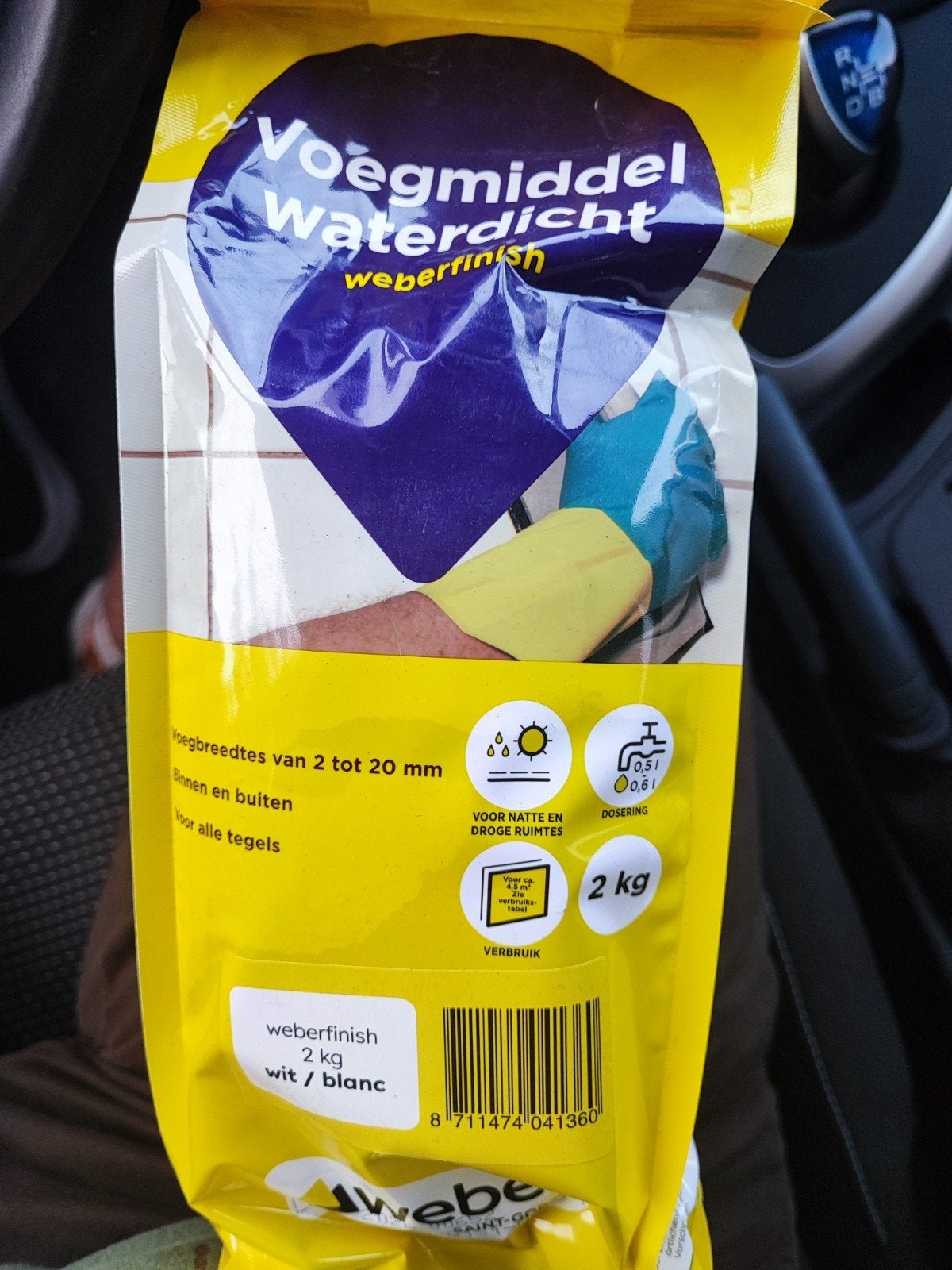 voegmiddel, waterdicht Weber, Ophalen of Verzenden, Nieuw