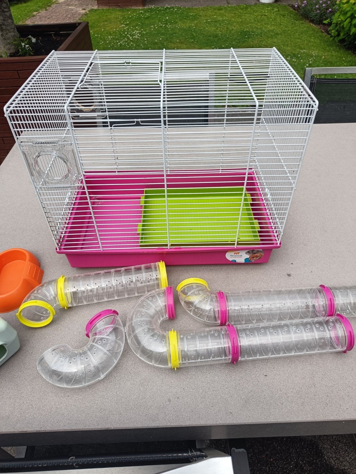 Mooie hamsterkooi met accessoires, Kooi, Minder dan 75 cm, Zo goed als nieuw, Ophalen