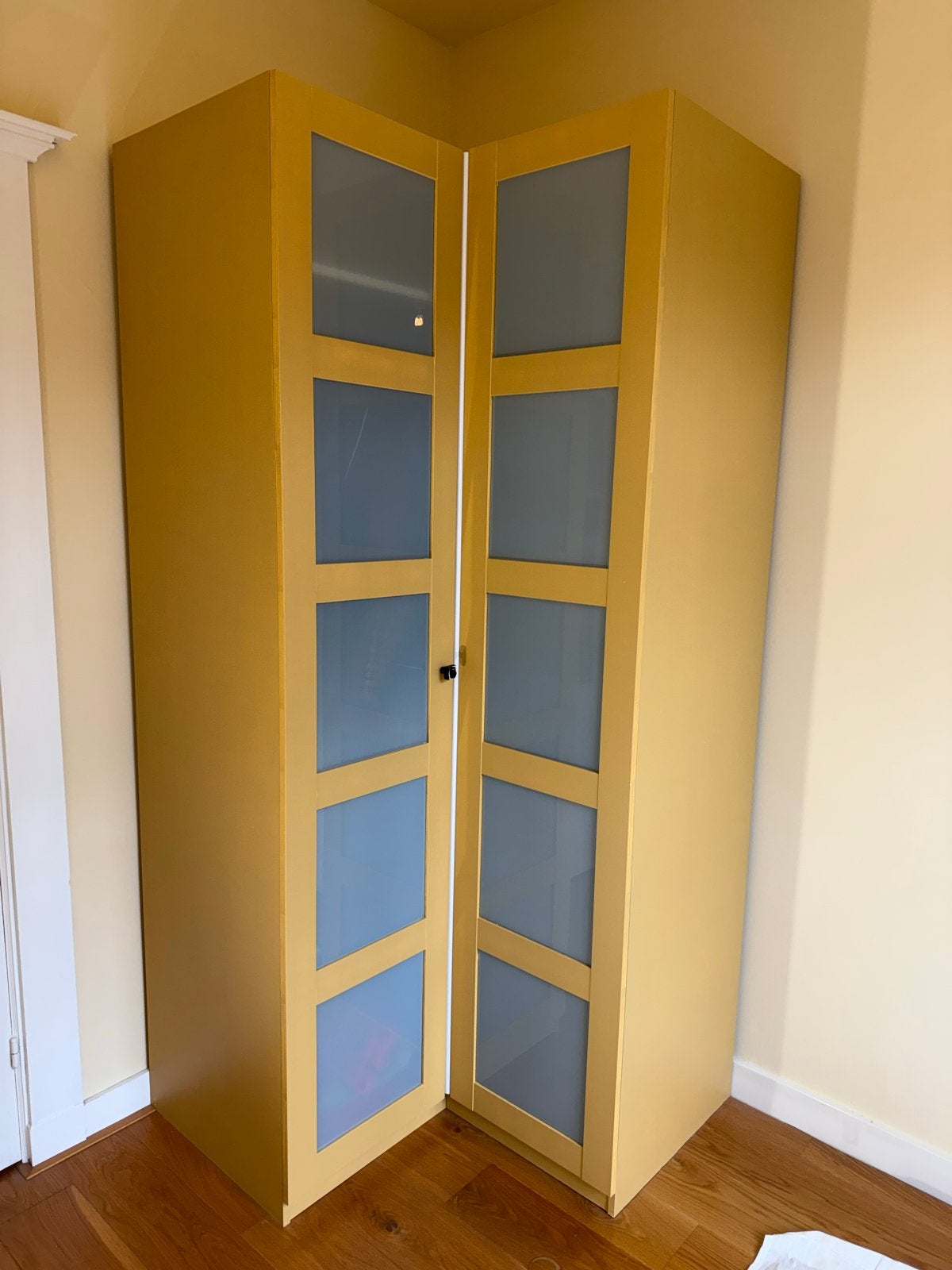 IKEA Pax hoekkast kinderkamer - zelf geschilderd, Huis en Inrichting, Ophalen, Gebruikt, 100 tot 150 cm, 200 cm of meer