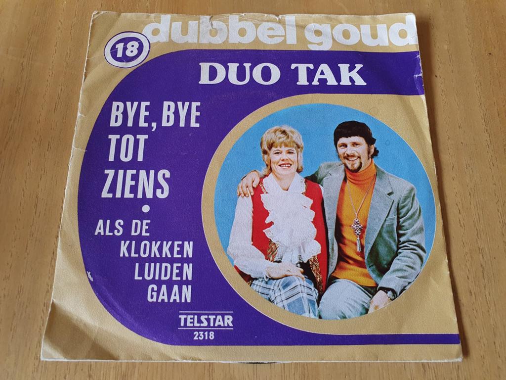 Duo Tak - Bye, Bye Tot Ziens ( Piraten ) Telstar, Cd's en Dvd's, Vinyl | Nederlandstalig, Ophalen of Verzenden, Zo goed als nieuw