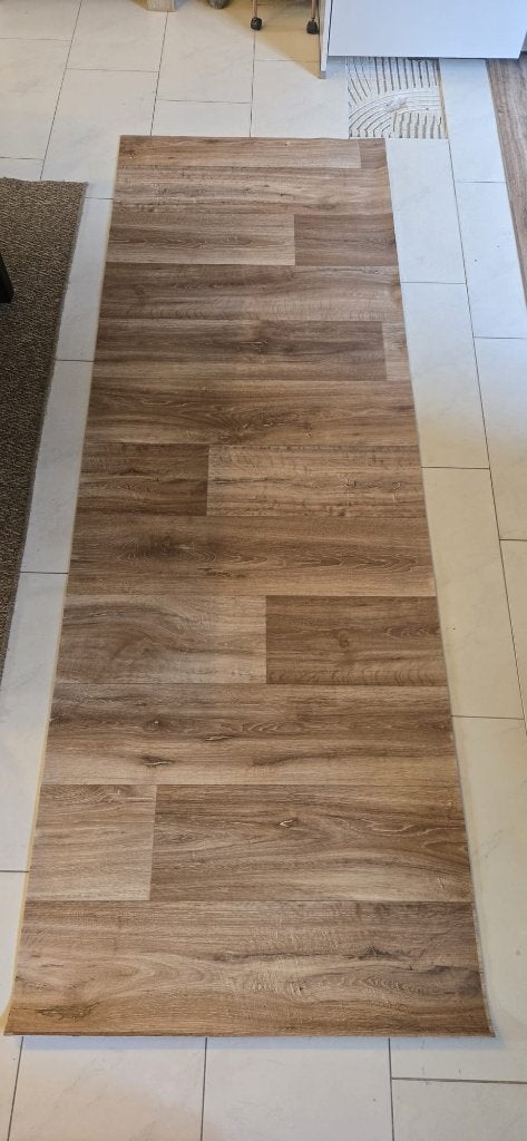 Vinyl vloer, Ophalen, Bruin, Zo goed als nieuw, 5 tot 10 m²