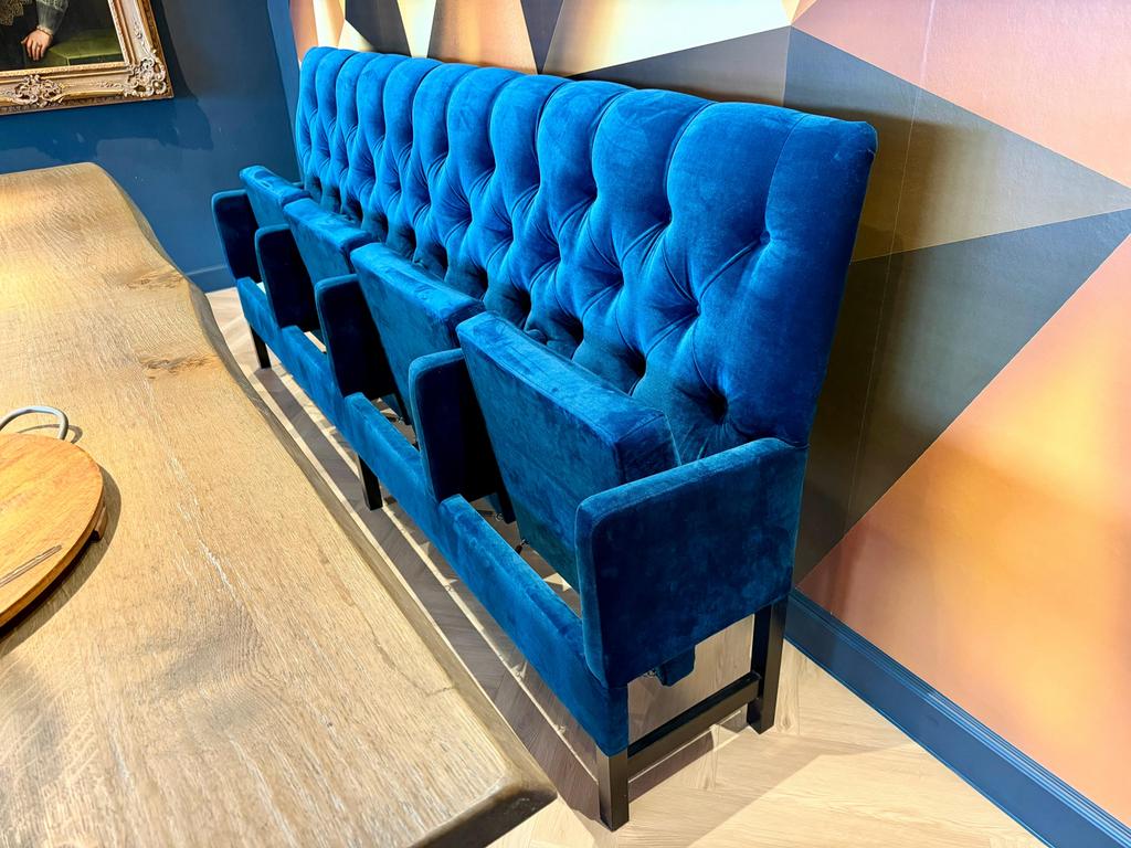 Eettafel bank met bioscoop Zitting - Opklapbaar - Rofra home, Ophalen, 250 tot 300 cm, 75 tot 100 cm, Zo goed als nieuw