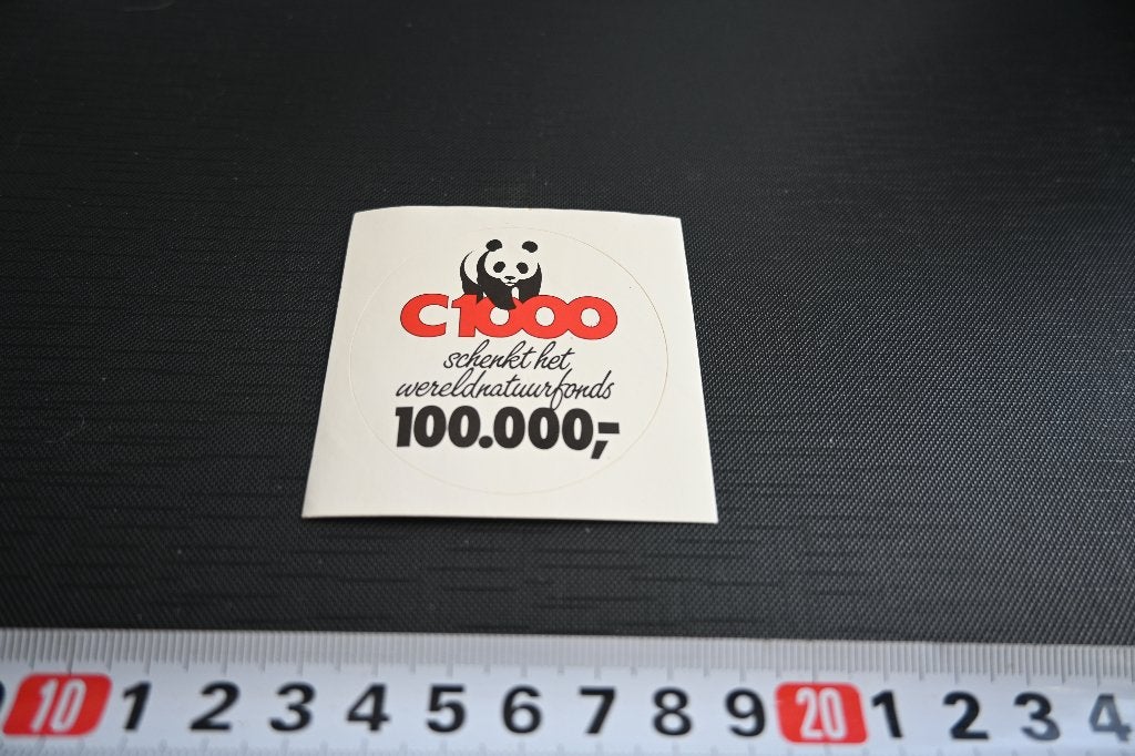 sticker C1000 schenkt het wereldnatuurfonds  Supermarkt *, Ophalen, Zo goed als nieuw