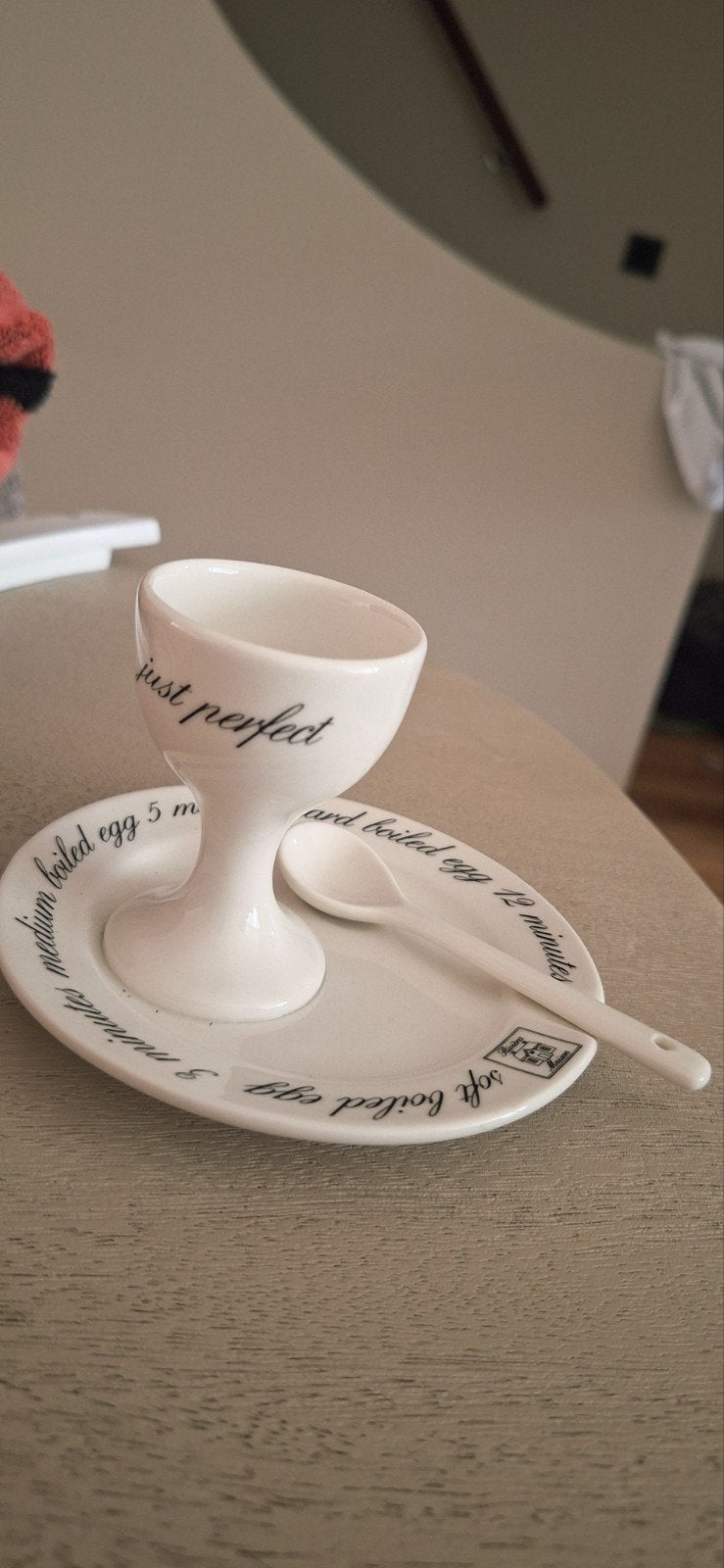 Riviera Maison Eiercup met lepel, Ophalen