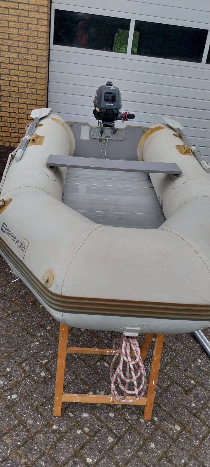 HB Marine AL300 Opblaasboot met Yamaha Buitenboordmotor, Watersport en Boten, Overige merken, Aluminium, Gebruikt, Ophalen of Verzenden