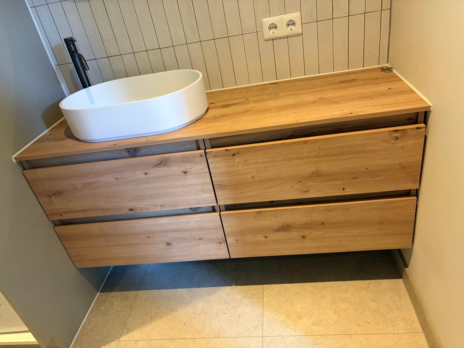 Badkamerkast 140 cm breed (ook 2x 70 cm) - Nieuw/Zo goed als, Ophalen, 100 tot 150 cm, Zo goed als nieuw, Wastafelkast