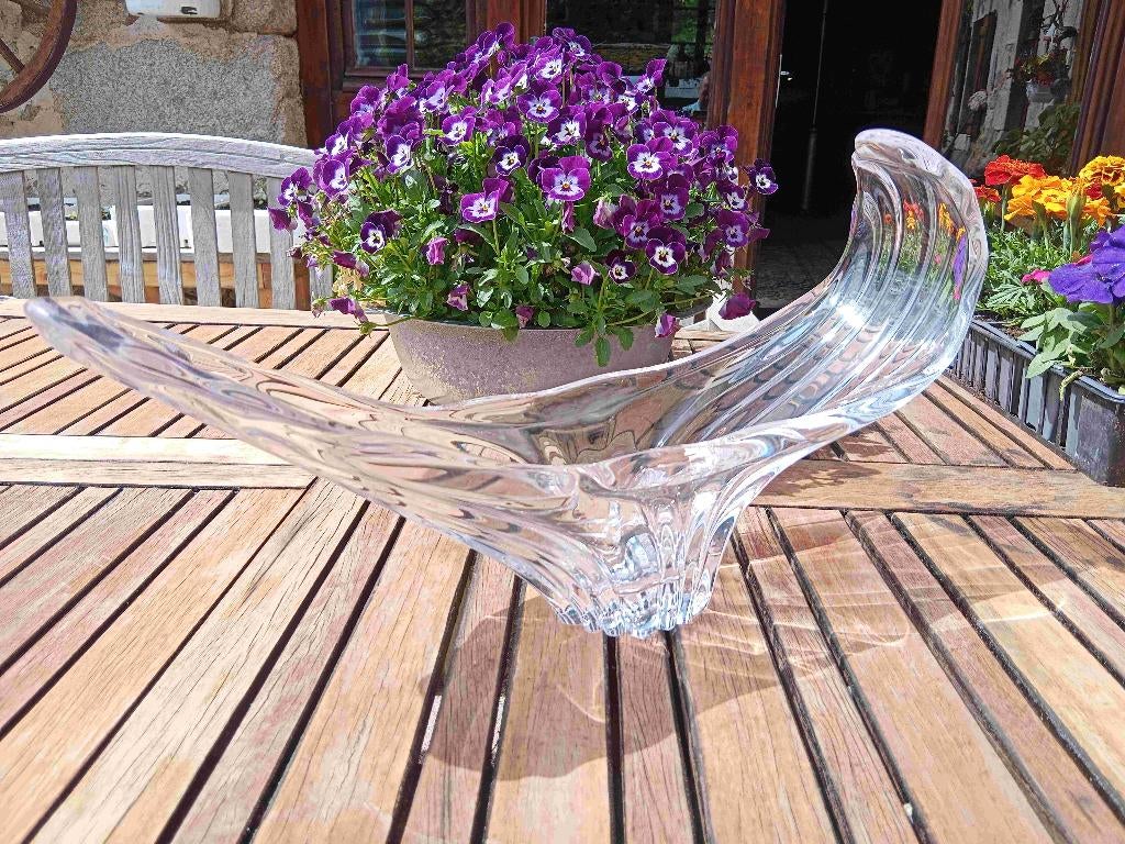 Mooie Franse schaal van (cristal) glas, Antiek en Kunst, Antiek | Glas en Kristal, Verzenden