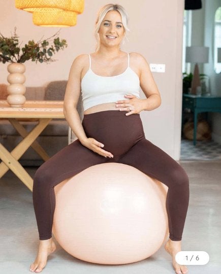 BABYGO Bevalbal - Fitnessbal - Zwangerschapsbal - Kleur:Nude, Ophalen, Nieuw, Buik, Fitnessbal
