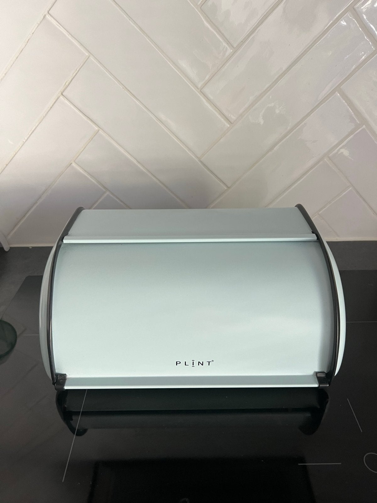 Plint Retro Broodtrommel Compact Ijsblauw, Ophalen, Metaal, Broodtrommel, Overige merken