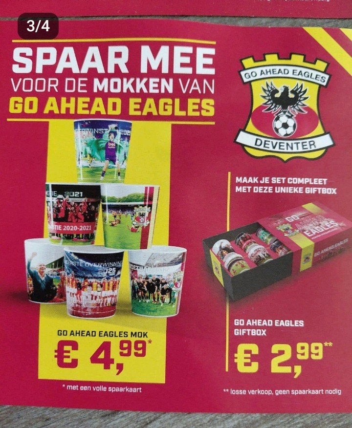 Go Ahead Eagles 5 spaar boekjes vol, Ophalen, Nieuw, Overige binnenlandse clubs, Overige typen